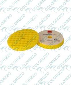 9.WF180M - RUPES tampone ondulato in spugna per lucidature rotative Fine Giallo - Ø int.155mm ext. 165mm